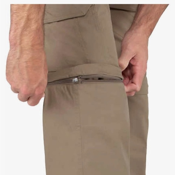 BC Clothing Men's Convertible Cargo Hiking Pants Shorts Size Medium 34 Khaki - Picture 6 of 6